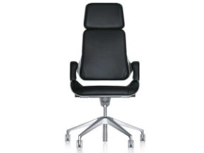 Interstuhl Silver 362 S Designer Chefsessel Leder schwarz